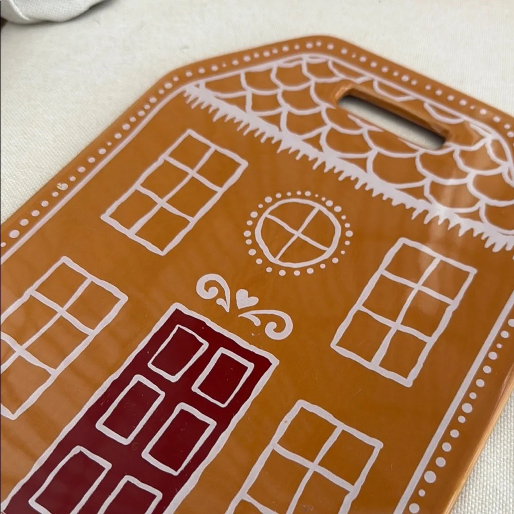 Gingerbread House Cutting Board - Brown and Red target holiday Christmas